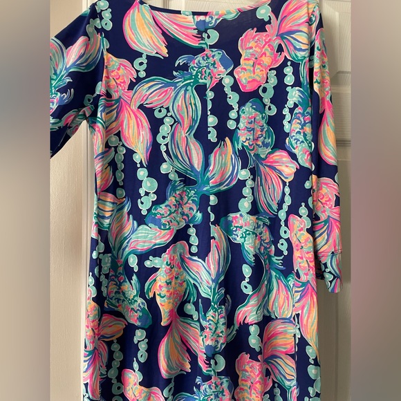 Lilly Pulitzer sz L dress. Fish design. EUC - Picture 5 of 5